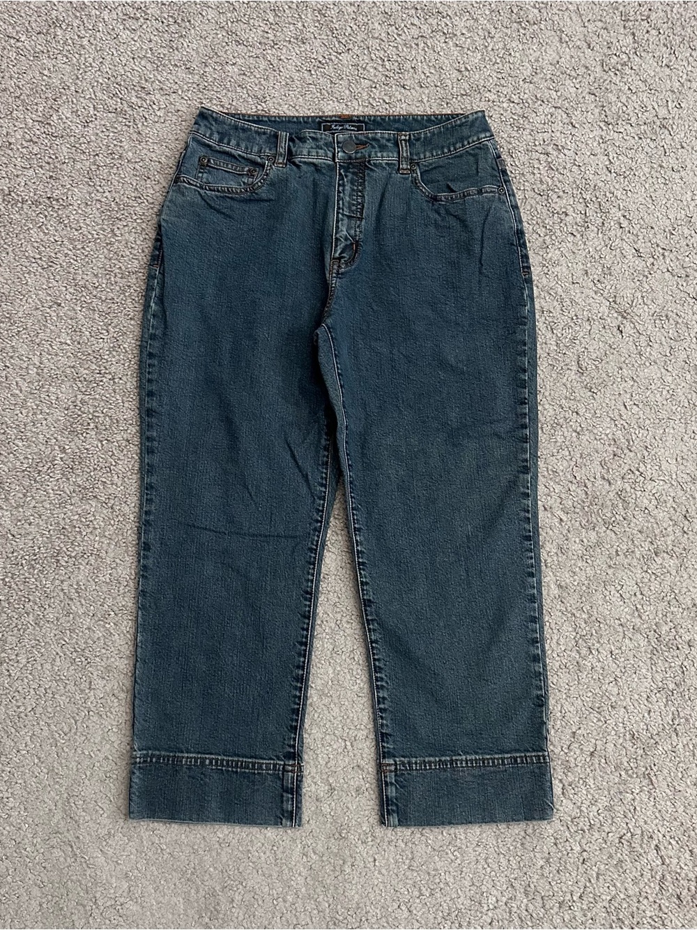 Indigo Palms Dark Blue Capri Jeans Womens 6R